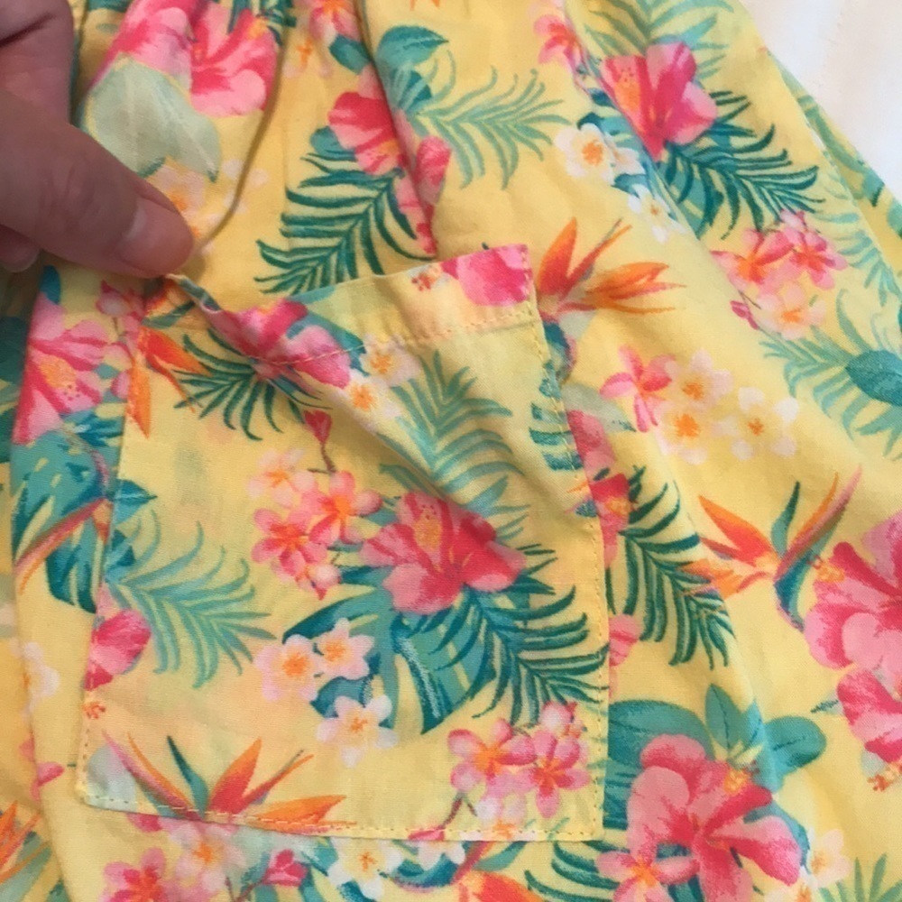 Penelope Mack Floral Button Down Dress Size 18 Months Sleeveless - Picture 4 of 7
